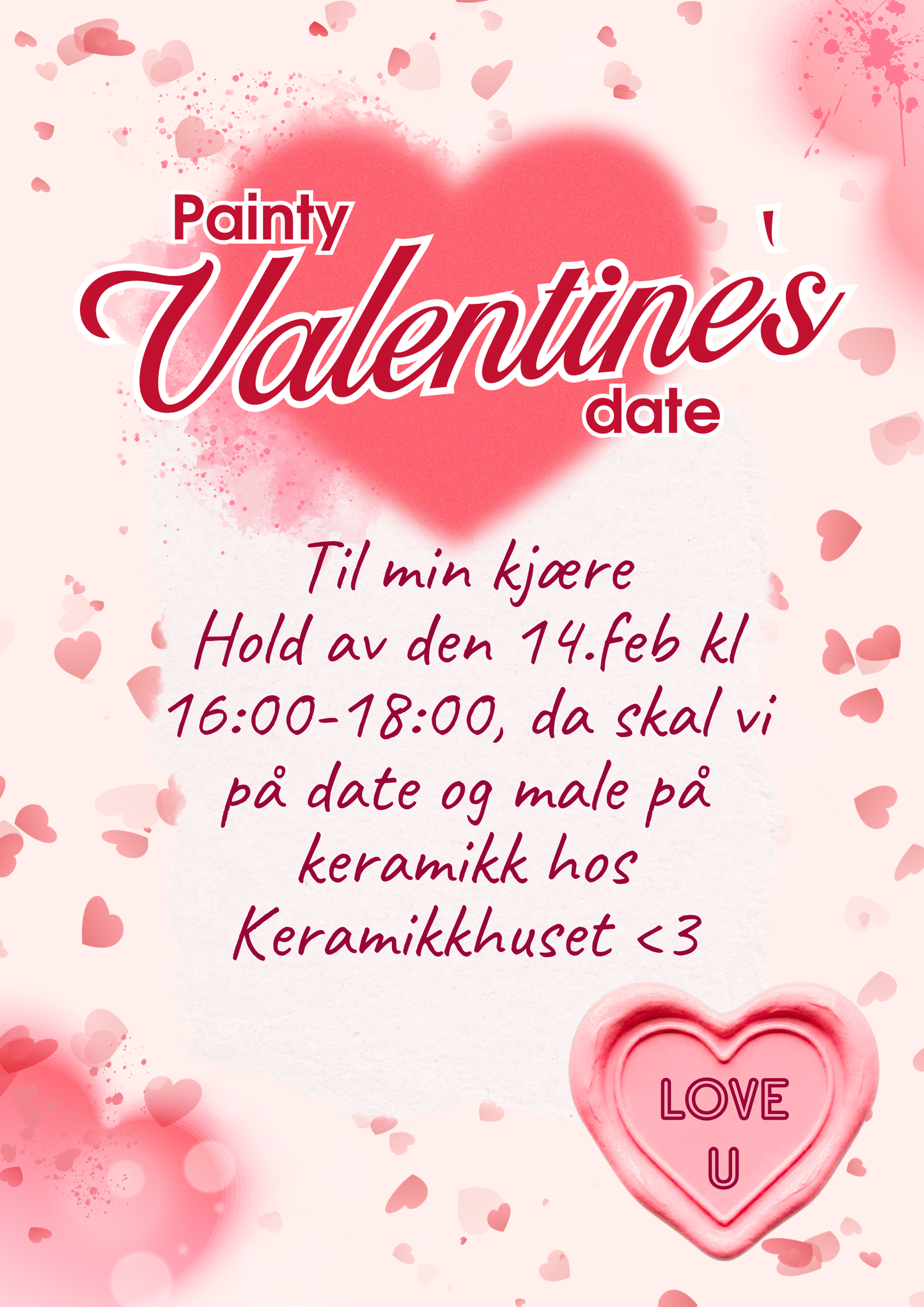 Paint Valentines date