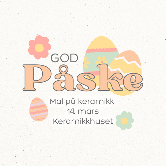 Mal på keramikk - God påske