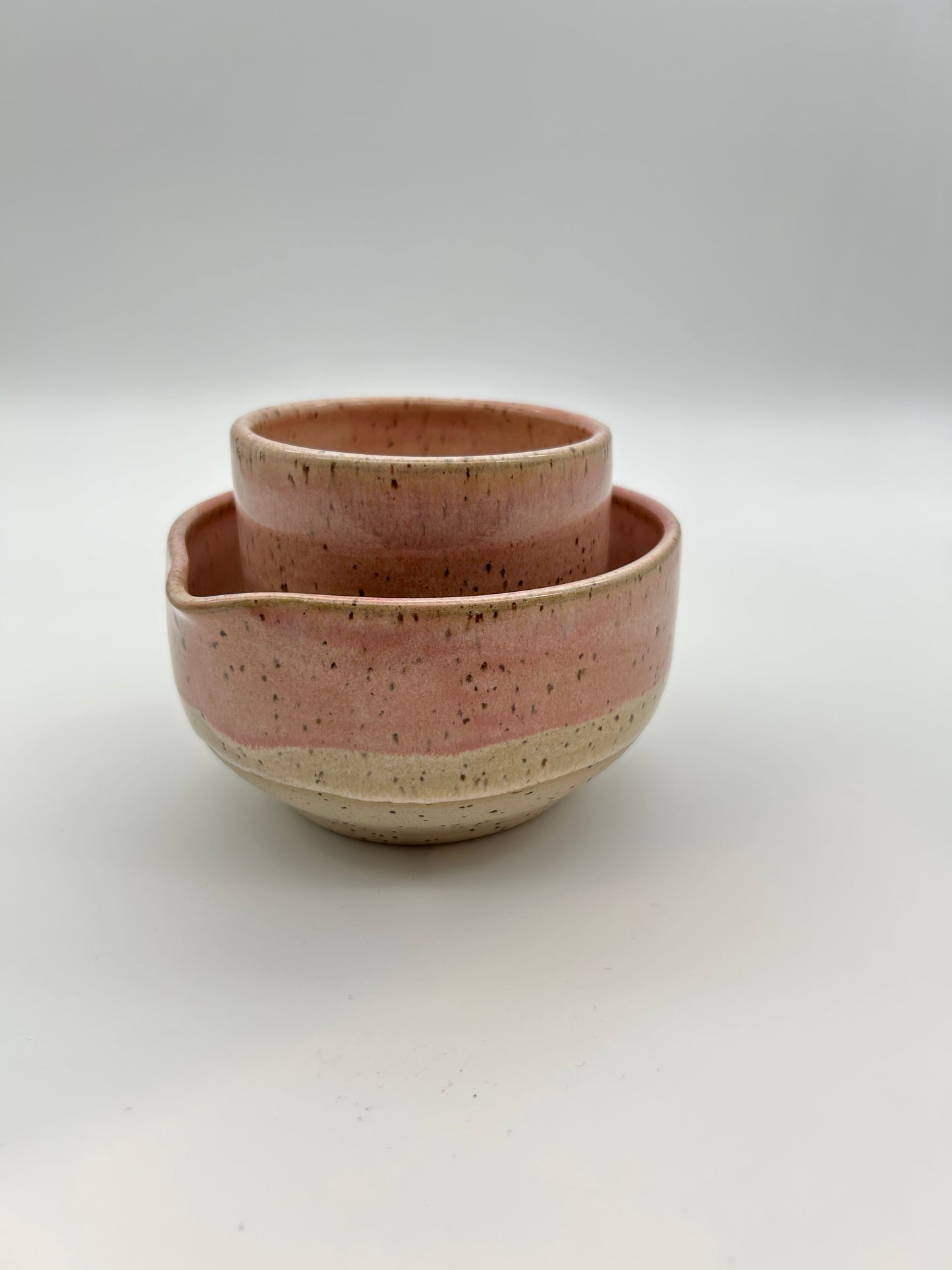 Matcha sett - Rosa med sprett