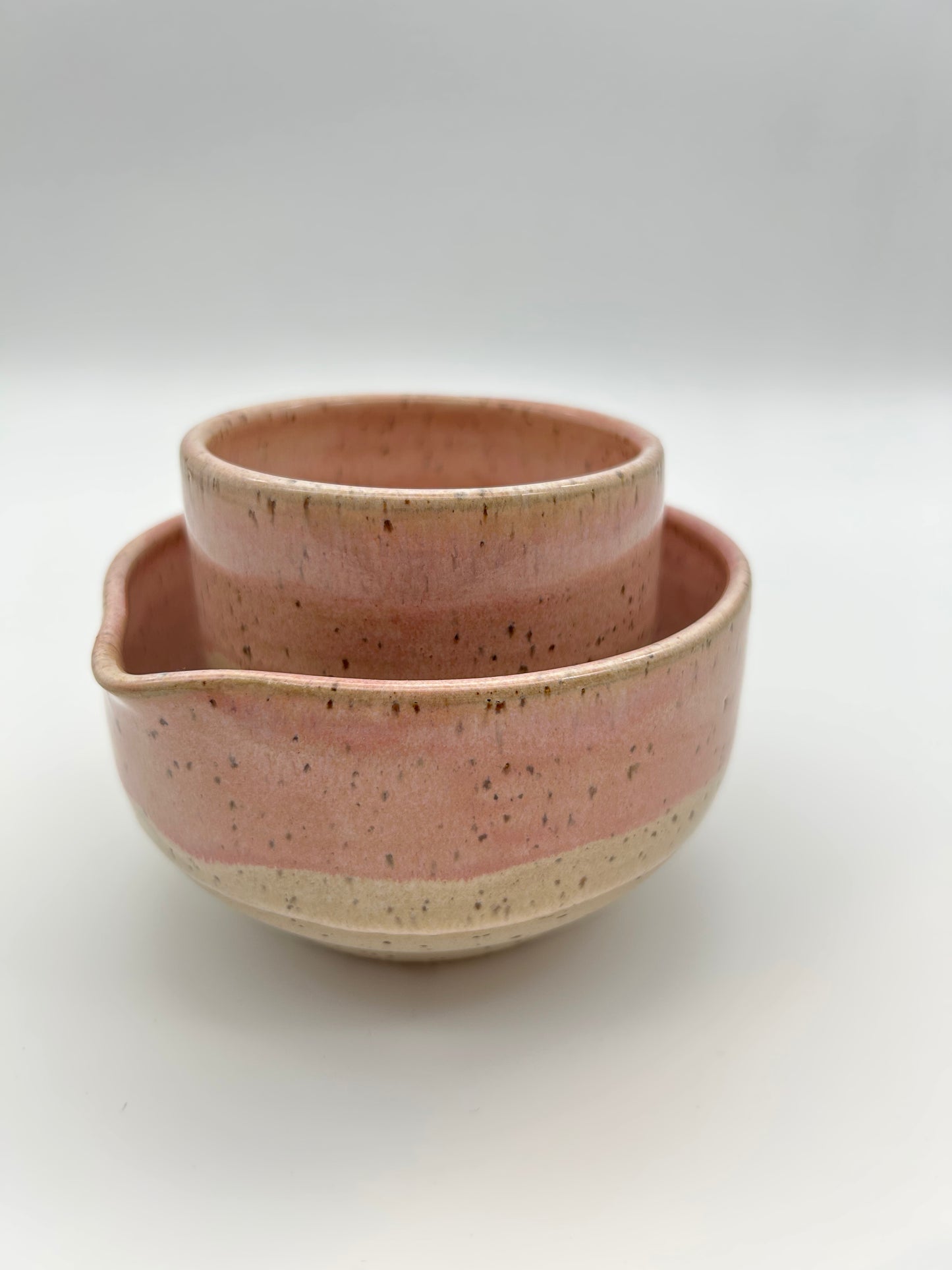 Matcha sett - Rosa med sprett